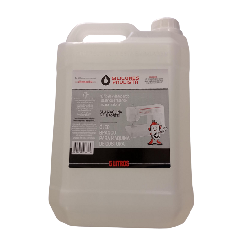 Óleo Branco Para Maquina de Costura Industrial 5 Litros